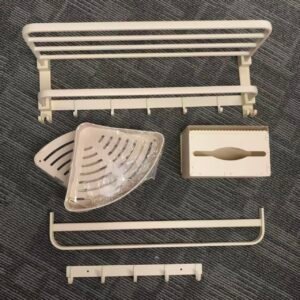 space aluminum towel rack set of five pieces