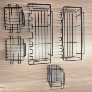 five piece bathroom towel holder set